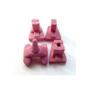 ADDLER Dental Lab Ceramist Tool Ceramic Firing Pink Pegs Dental Lab for Single Porcelain Crown Oven Tray-4 sizes