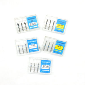 ADDLER Dental Diamond Bur SI-47, TR-11, EX-11, SF-41, SR-13 SWISS DIA TOTAL 15 Pcs GP 5