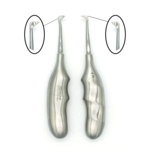 Dental Elevator Cryer Left & Right Anatomic Handle Pack of 2 Piece ADDLER