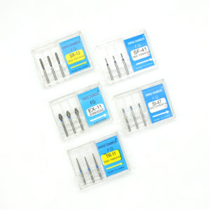 ADDLER Dental Diamond Bur SR-13, SF-41, EX-11, SI-47, TR-11 SWISS DIA TOTAL 15 Pcs .