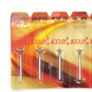 ADDLER Dental Bur BR-30 Air Rotor FG Diamond Multilayered coated Abrasive Autoclavable Head size 018 Pack of 5 Burs