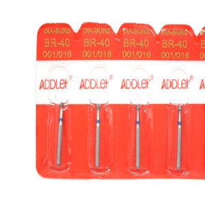 ADDLER Dental Bur BR-40 Air Rotor FG Diamond Multilayered coated Abrasive Autoclavable Head size 016 Pack of 5 Burs