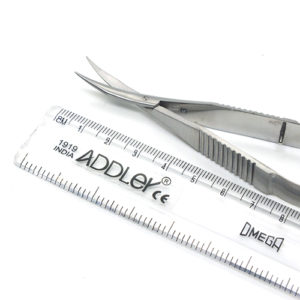 ADDLER Dental Scissor Curved Westcd Pointed Sharp Tips 12 CM Suture Cutting. LIFE TIME ANTI RUSTING WARRANTY