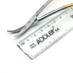 ADDLER DENTAL LE GRANGE SCISSOR FOR GP, GUMS. DOUBLE CURVED. TWICE FORGED FOR MORE STRENGTH AND LONGER LIFE. NO RUST 5 INCHD ADDLER 0493