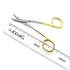 ADDLER DENTAL LE GRANGE SCISSOR FOR GP, GUMS. DOUBLE CURVED. TWICE FORGED FOR MORE STRENGTH AND LONGER LIFE. NO RUST 5 INCHD ADDLER 0493