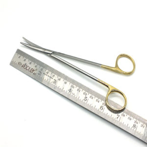 ADDLER Dental Surgical Scissor TC Tungsten Carbide Blades Mayo 18 CM Plain Handle. LIFE TIME ANTI RUSTING WARRANTY