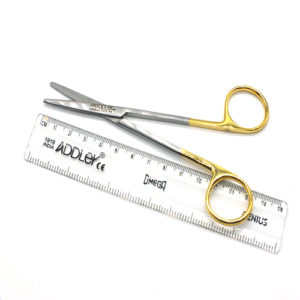 ADDLER Dental Surgical Scissor TC Tungsten Carbide Blades Mayo 13.5 CM Plain Handle. LIFE TIME ANTI RUSTING WARRANTY