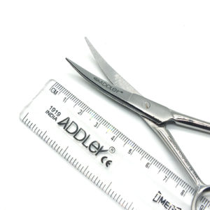 ADDLER Dental Surgical Scissor Curved Pointed Tips 11CM LIFE TIME ANTI RUSTING WARRANTY