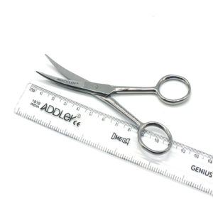 ADDLER Dental Surgical Scissor Curved Pointed Tips 11CM LIFE TIME ANTI RUSTING WARRANTY