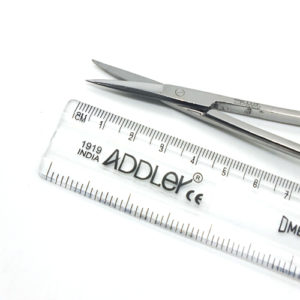 ADDLER Dental Scissor Straight 4.5 inch Sharp. Life Time Anti Rusting Warranty