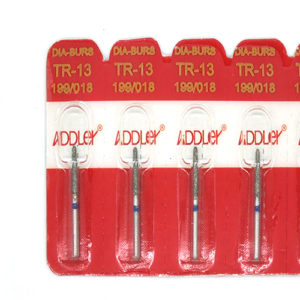 ADDLER Dental Bur TR-13 Air Rotor FG Diamond Multilayered coated Abrasive Autoclavable Head size 018 Pack of 5 Burs