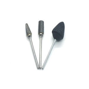 ADDLER DENTAL DENTURE BUR HP CARBIDE TC STONE CUTTERS + FREE BUR STAND. SHANK 2.35 MM 2 TUNGSTEN CARBIDE + 1 STONE CUTTER FOR HAND PIECE. TOTAL 3 BURS.