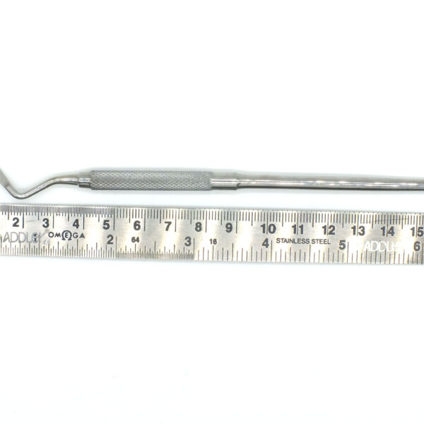 ADDLER Dental Root Elevator Instrument, Serrated Single Ended, 6 MM Handle. No Slip. No Rust Autoclavable Qty 1