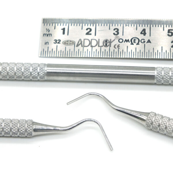 ADDLER Dental Nabers Probe, Serrated Double Ended, 6 MM Handle. No Slip. No Rust Autoclavable Qty 1