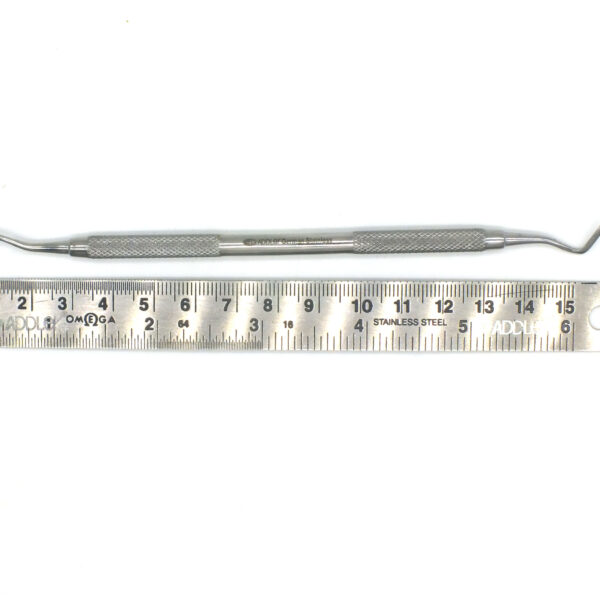 ADDLER Dental GMT (Gingival Marginal Trimmer), Serrated Double Ended, 6 MM Handle. No Slip. No Rust Autoclavable Qty 1