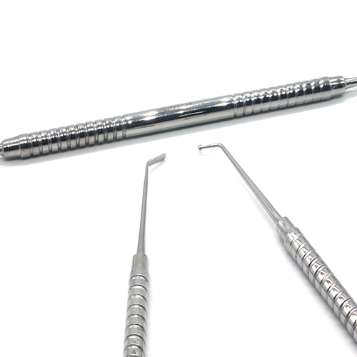 ADDLER DENTAL PLASTIC FILLING WITH BALL BURNISHER PROBE DOUBLE ENDED PREMIUM NO SLIP NO RUST SOILD HANDLE.