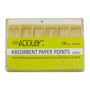 ADDLER DENTAL PAPER POINTS 6% (2X100 Sticks Each) SIZES:- 15, 35. TOTAL 2 PKTS