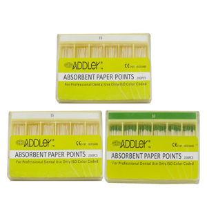 ADDLER DENTAL PAPER POINTS 2% (3X200 Sticks Each) SIZES:- 15, 15, 35. TOTAL 3 PKTS