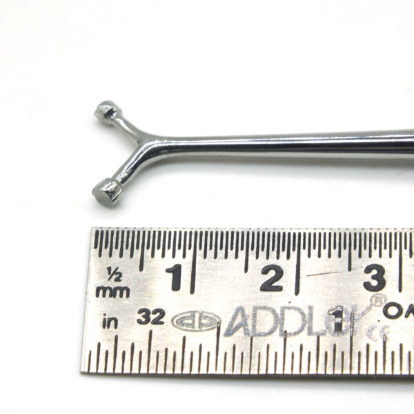 ADDLER Dental Egg Ball Burnisher, Serrated Double Ended, 6 MM Handle. No Slip. No Rust Autoclavable Qty 1