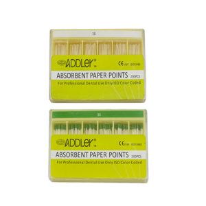 ADDLER DENTAL PAPER POINTS 6% (2X100 Sticks Each) SIZES:- 15, 35. TOTAL 2 PKTS