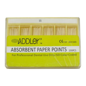 ADDLER DENTAL PAPER POINTS 6% (2X100 Sticks Each) SIZES:- 15, 15. TOTAL 2 PKTS