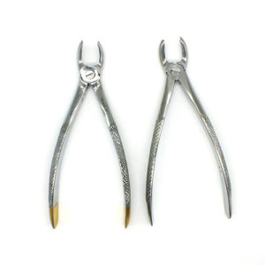 ADDLER DENTAL FORCEP UPPER MOLORS LEFT & RIGHT SERRATED HANDLE NO GP 17 & 18 Life Time Anti Rusting Warranty. ISO COMPANY MFG