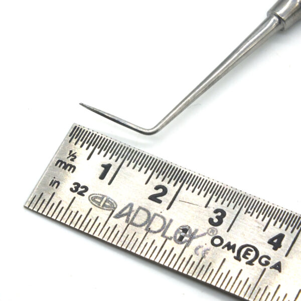 ADDLER Dental Straight Probe, Serrated Single Ended, 6 MM Handle. No Slip. No Rust Autoclavable Qty 1
