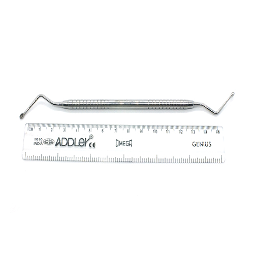 ADDLER DENTAL BONE CURETTE  PREMIUM NO SLIP NO RUST SOLID HANDLE