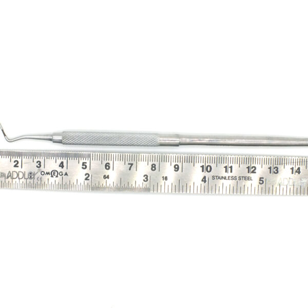 ADDLER Dental Laser Marking Probe, Serrated Single Ended, 6 MM Handle. No Slip. No Rust Autoclavable Qty 1