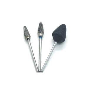 ADDLER DENTAL DENTURE BUR HP CARBIDE TC STONE CUTTERS + FREE BUR STAND. SHANK 2.35 MM 2 TUNGSTEN CARBIDE + 1 STONE CUTTER FOR HAND PIECE. TOTAL 3 BURS.