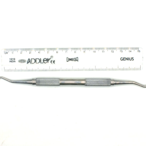 ADDLER Dental Root Elevator 2F/3F Instrument, Serrated Double Ended, 6 MM Handle. No Slip. No Rust Autoclavable Qty 1