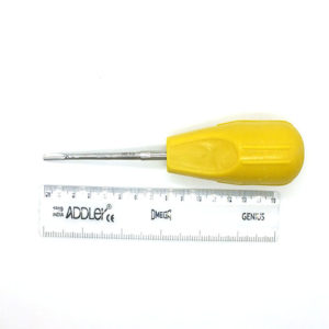 ADDLER Dental Luxator 3.2 MM STRAIGHT CONCAVE BLADE. COLOUR CODED AUTOCLAVABLE HANDLE