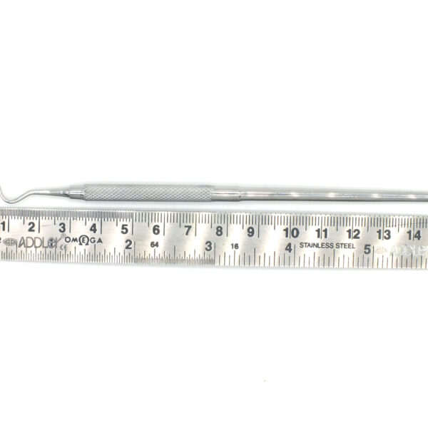 ADDLER Dental Explorer, Serrated Single Ended, 6 MM Handle. No Slip. No Rust Autoclavable Qty 1