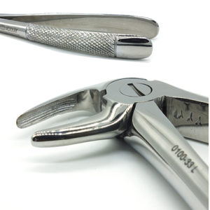 ADDLER DENTAL FORCEP LOWER ROOT SERRATED HANDLE NO GP 33. Life Time Anti Rusting Warranty. ISO COMPANY MFG