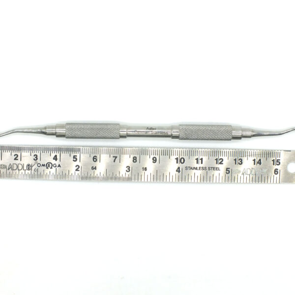 ADDLER Dental Goldman Fox, Serrated Double Ended, 6 MM Handle. No Slip. No Rust Autoclavable Qty 1