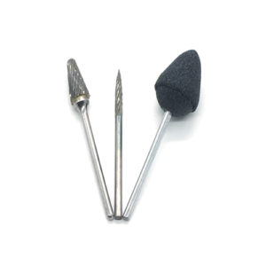 ADDLER DENTAL DENTURE BUR HP CARBIDE TC STONE CUTTERS + FREE BUR STAND. SHANK 2.35 MM 2 TUNGSTEN CARBIDE + 1 STONE CUTTER FOR HAND PIECE. TOTAL 3 BURS.