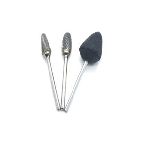 ADDLER DENTAL DENTURE BUR HP CARBIDE TC STONE CUTTERS + FREE BUR STAND. SHANK 2.35 MM 2 TUNGSTEN CARBIDE + 1 STONE CUTTER FOR HAND PIECE. TOTAL 3 BURS.