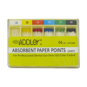 ADDLER DENTAL PAPER POINTS 6% (1X100 Sticks Each) SIZES:- ASSORTED (15-40). TOTAL 1 PKT