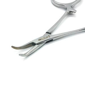 ADDLER Ophthalmic Artery Forceps Curved. Medium Size 8 CM. Medical Steel. Life Time Anti Rusting Warranty.