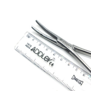 ADDLER Dental Artery Forcep Haemostatic 5 inch Kelly Double Forcep For More Strength Curved Tips. LIFE TIME ANTI RUSTING WARRANTY