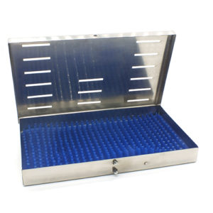 ADDLER Ophthalmic Instrument Box With Siliconized Rubber Mat. Medical Steel. Life Time Anti Rusting Warranty.