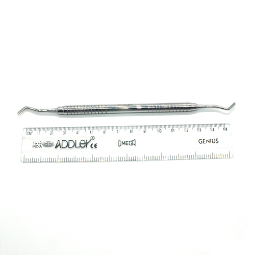 ADDLER DENTAL ENAMEL HACHAT PROBE DOUBLE ENDED PREMIUM NO SLIP NO RUST SOILD HANDLE.