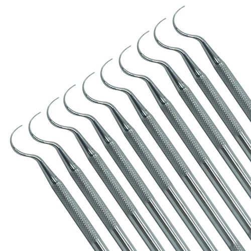 DENTAL EXPLORER DOUBLE ENDED PACK OF 10 SERETED 5 MM HANDEL QTY-10 ADDLER