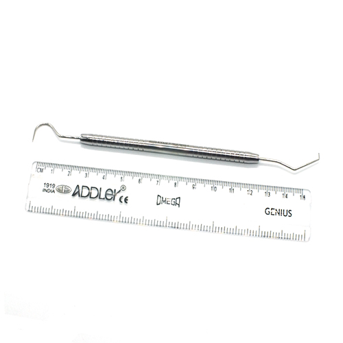 ADDLER DENTAL EXPLORER ORER  PROBE DOUBLE ENDED PREMIUM NO SLIP NO RUST SOILD HANDLE.