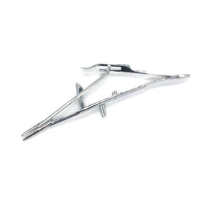 ADDLER Ophthalmic Silcocks Needle Holder With Catch Medical Steel Size 15 CM. Life Time Anti Rusting Warranty.