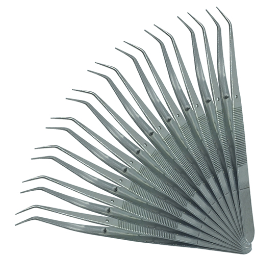 DENTAL TWEEZER SERRATED HANDEL NO SLIP QTY-10 ADDLER