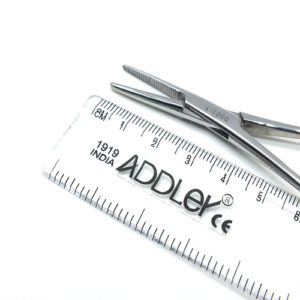 ADDLER Dental Artery Forcep Gold Haemostatic 10 inch Kelly Double Forcep For More Strength Curved Tips. LIFE TIME ANTI RUSTING WARRANTY