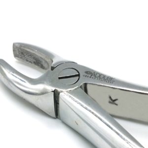 ADDLER DENTAL FORCEP UPPER INCISOR Premium Easy Grip, No Slip, No Rust, Handle No:- 1 AP. Life Time Anti Rusting Warranty. ISO COMPANY MFG