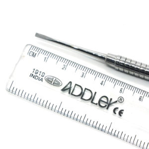 ADDLER DENTAL SMALL TYPE CHISEL ST.SINGLE ENDED PREMIUM NO SLIP NO RUST SOLID HANDLE.