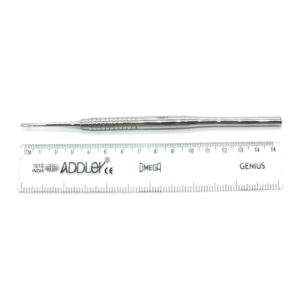 ADDLER DENTAL SMALL TYPE CHISEL ST.SINGLE ENDED PREMIUM NO SLIP NO RUST SOLID HANDLE.